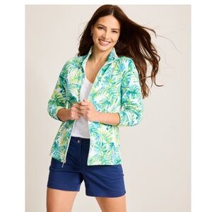 EUC TOMMY BAHAMA Aruba La Playa Palms Full-Zip Sweatshirt SIZE XS